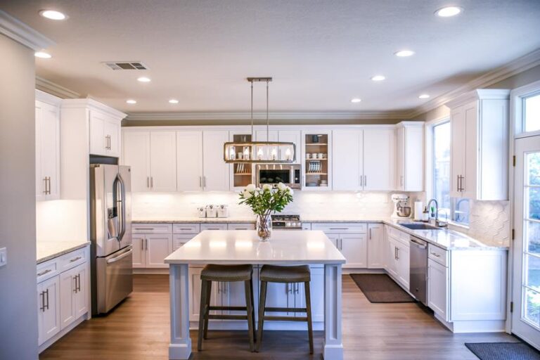 kitchen and conservatory together