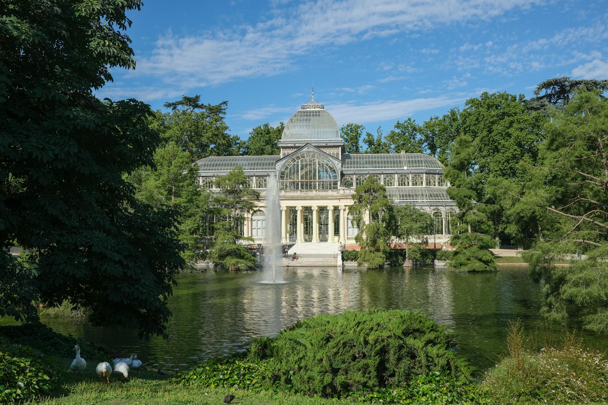 Conservatory among Lush Green Trees